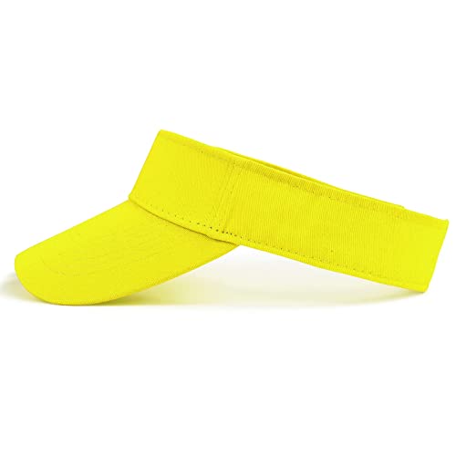 Zando Sun Hat Womens Visor Sun Visors For Women Hats For Women Men Adjustable Sports Visor Unisex Baseball Cap For Women Uv Protection Hat Cotton Biking Visor For Men Yellow Visor Hat #TOP7