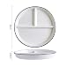 Bicuzat 1 PCS Ceramic Dinosaur Portion Control Plate Divided Dish for Rational Eating, Divided Dessert Plate Salad Plate Dinner Plate-Cat A-8 Inch
