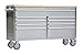 IDEALHOUSE 61 inch Rolling Tool Chest, Garage Workbench with 9 Drawers, Solid Rubber Wood Top & with Wheels Lock Key Locking, Mobile Workstation Tool Cabinet for Workshop Storage
