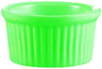 Festiware 3 oz. China Fluted Ramekin Green 48/CS