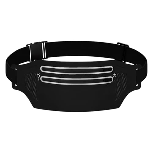 Cinturón de cintura, cinturón delgado para correr, bolsa impermeable para hombre, bolsa de ciclismo con rayas reflectantes, bolsa de almacenamiento de hidratación para correr, ciclismo, senderos