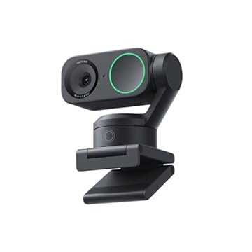 Insta360 Link 2 - Webcam PTZ 4K para PC/Mac, sensor de 1/5.1 cm, rastreamento de IA, HDR, microfone com cancelamento de ruído AI, controle de gestos para streaming, chamadas de vídeo, jogos, funciona