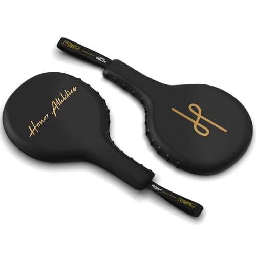 Honor Athletics Paddles de Frappe Professionnelles de Boxe et de MMA (Paire), Noir