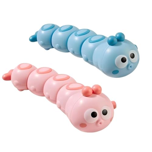 TLHWIN Aufziehspielzeug, lustiges Aufziehspielzeug in Form Einer Raupe mit Uhrwerk, Karnevalspreise, Anreiz und Belohnung fürs Klassenzimmer, Partygeschenk, 2er-Pack.