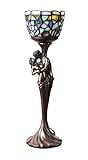 TISCHLAMPE IM ART NOUVEAU Tischlampe Skulptur Liebespaar Lampe Schirm im Tiffany-Stil Leuchte Jugendstil IS262 Palazzo Exklusiv