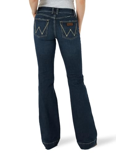 Wrangler Women's Retro Mae Mid Rise Wide Leg Trouser Jean3