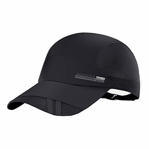 JAOAJ Sommer Atmungsaktive Mesh Baseball Kappe Laufen,Sport Schnell Sonnenhut Trocknend Baseball Hüte,Sport Cap Verstellbar,Kappe mit Uv Schutz Herren