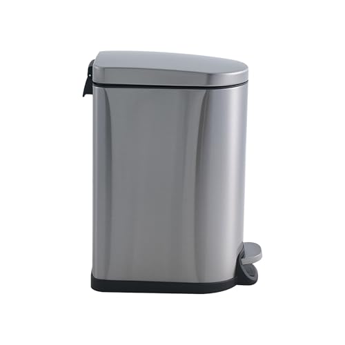 Caneca de basura antideslizante de acero inoxidable 10L miniatura 7