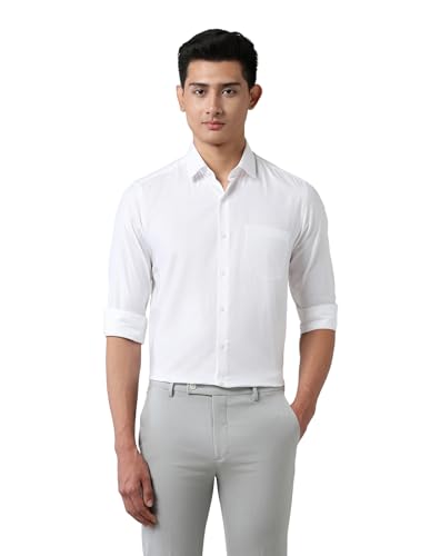 Image of Arrow Slim Fit Mens Formal Shirt - 100% Cotton, Breathable & Comfortable, Full Sleeves Shirts for Men