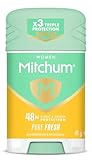 Revlon Mitchum Women Triple Odor Defense 48HR Protection Deodorant Stick and Antiperspirant Pure Fresh, Dermatologist Tested, 41 g (Pack of 1)