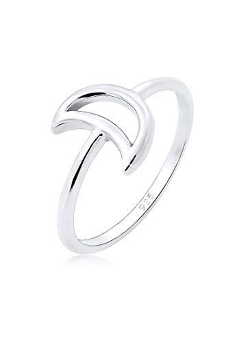 Preisvergleich Produktbild Elli Ring Damen Halbmond Astro in 925 Sterling Silber