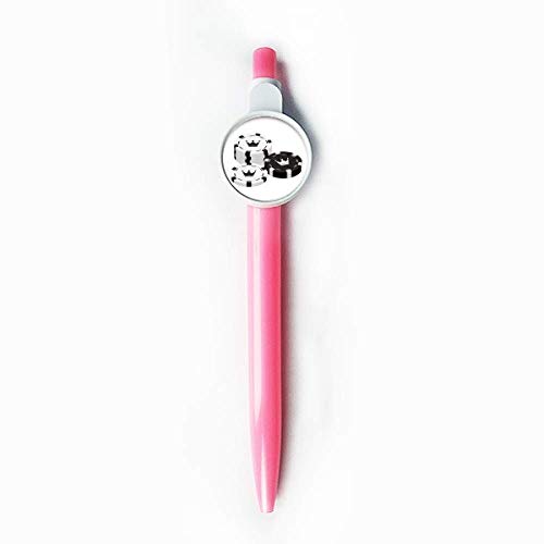 Stylo à bille rétractable bleu à motif couronne pour organiser votre bureau