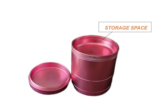 Image of Stash-Pro Crushers Metal Solid Herb Grinder | Herb Crusher Machine Roller Joint Crashers (Pink Large 63MM)