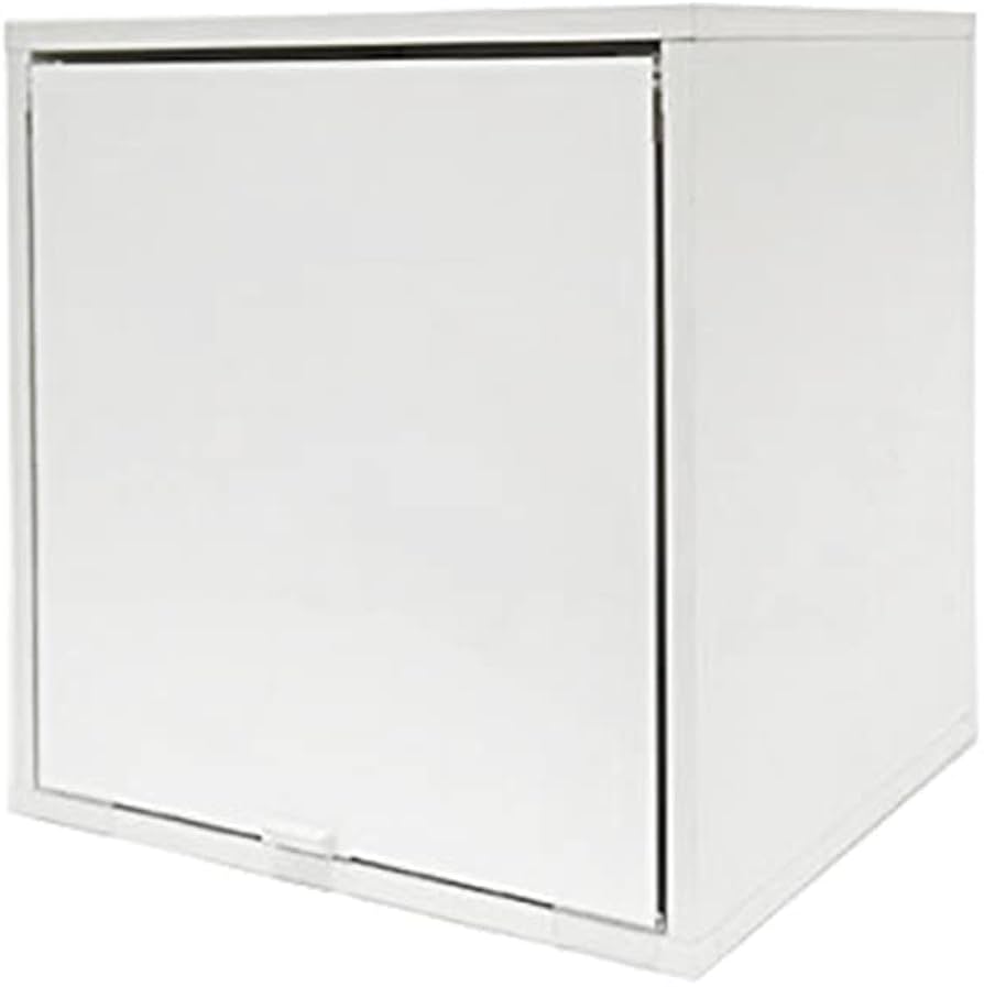 Amazon|キューブボックスα 棚付きアクリル白鏡面扉タイプ カラー Amazon|キューブボックスα 棚付きアクリル白鏡面扉タイプ カラー