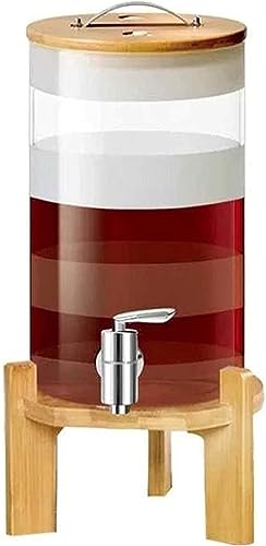 ガラスデカンター パーソナリティ ワインデカンターとグラスセット ウイスキーバレル デキャンタ 木製スタンドと蓋付き