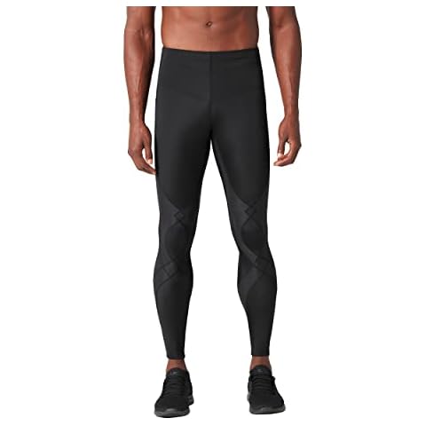 CW-X Men's Stabilyx Joint Support Compression Sports Tights, Black, Medium Cover