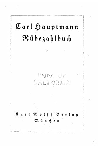 Rübezahlbuch [German] 1519666020 Book Cover