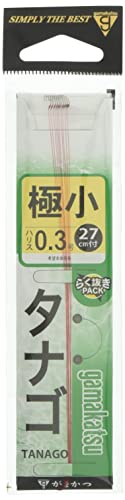 Image of Gamakatsu 11017-0-0.3-07 Tanago Hook with Thread, Ultra Small (Brown) 0.3
