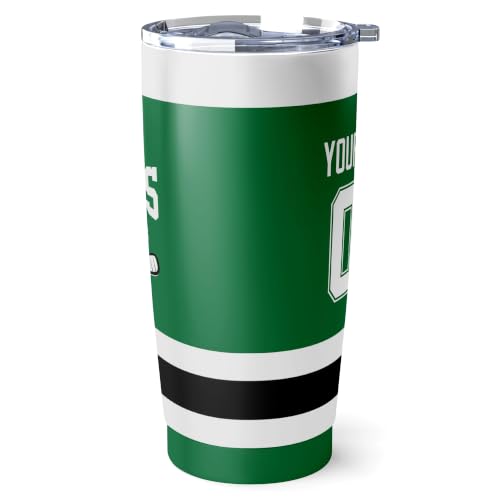 Image of ANTKING Dallas Tumbler 20oz Custom Name Number Travel Mug Gifts | Stainless Steel Insulated Coffee Cup for Men Women