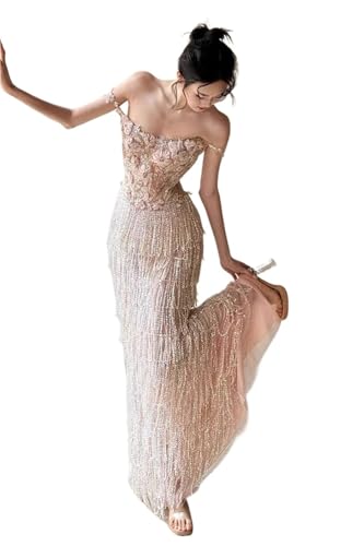 Robe de soirée mariage dr pour femmes au design lourd
