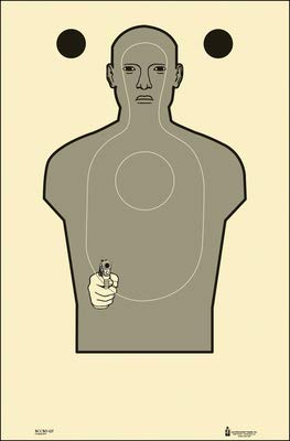 100 Pk, Santa Clara Co (Ca) Qualification Target Hostile Silhouette Gray Size: 24