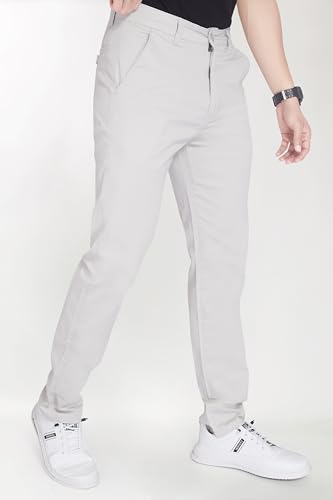 Image of DIVISIVE Men's Regular Fit Cotton Chinos Trousers Pants