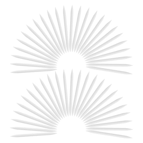 Beatifufu Eyeliner Brush Replacement Tips 50 Pack Soft Long-lasting Diy Makeup Brush Head Parts Universal Fit Precision