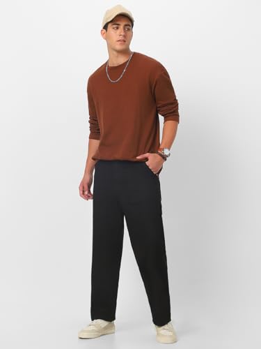 Image of Urbano Fashion Men's Loose Mid Rise Baggy Fit Cargo Carpenter Jeans with 6 Pockets Non-Stretchable