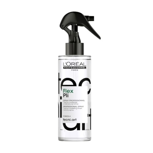 L'OREAL PROFESSIONNEL - Spray Thermo-Modelant Flex Pli Tecni Art - Mémoire de Forme & Fixation - Coiffures Ondulées Volumineuses & Boucles Dynamiques - Tous Types de Cheveux - 190 ml