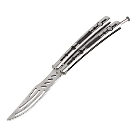 Andux Klappbares Übungs-Flipper Werkzeug leicht gebogen CSGO Training Edelstahl Cover