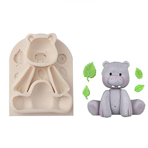 6 Pieces Silicone Jungle Animals Cake Fondant Mold Sugarcraft Decorating Chocolate Baking Mould Tool Clay Craft Pastry Baby Shower Party Cupcake Decor Molds - Image 4