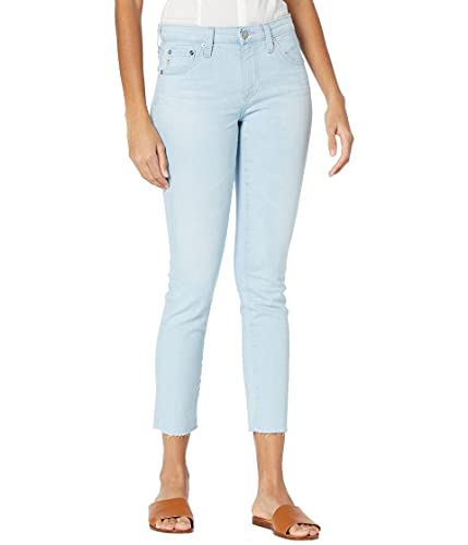 Jean cigarette AG Adriano Goldschmied Prima mi-haute, denim crop stretch confortable pour femme