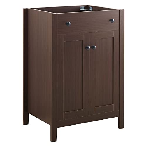 Modway Eei-3876-Wal Nantucket 24" Bathroom Vanity Cabinet In Walnut (Sink Basin Not Included), 24 Inch #TOP17