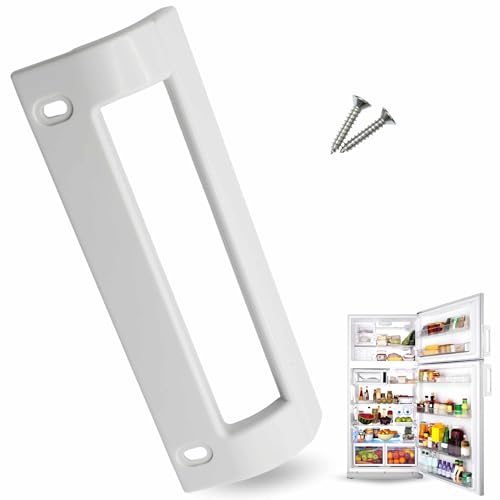 Tirador Puerta frigorífico, Mango frigorífico, Asa Nevera, Código original 093613 ,  Distancia entre agujeros 16cm, Longitud del tirador 19,5cm, Compatible con Balay, Bosch, Blanco