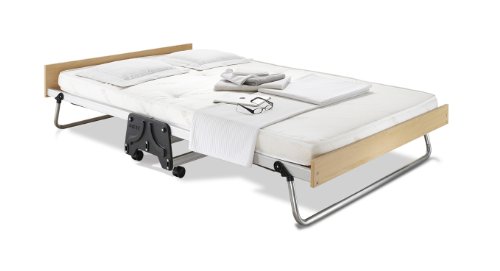 JAY-BE J-Bed Double Folding Bed with Contract Mattress, Aluminium Frame and Exclusive J-Lok