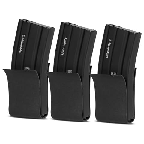 Quick Release Triple Mag Pouch Clip，3 Pcs 556mm Magazine Holder Insert Set Clips Cover