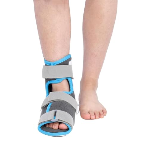 Férula de fijación metatarsiana, bota de fractura con soporte de tobillo y pie estable, férula de tobillo y pie ajustable, férula ortopédica for caída de pie, hemiplejia, caída de pie.(Left,Medium(38)