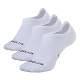 Crocs Low Cut Socks for Men and Women 3 Pairs Seamless Toe Flat Knit Comfort Casual Sock (L/XL, White)