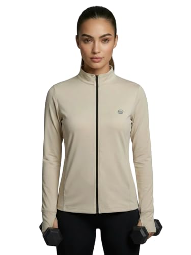 Image of PUMP'D Women's Jacket | Slim Fit | Thumb Hole Open Sleeve | With zipper | Perfect for workout