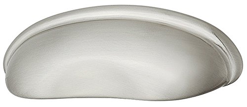 Preisvergleich Produktbild Gedotec Muschelgriff Schiebetür Griffmulde Oval Schiebetürgriff vernickelt matt - Modell 6610 / 86 x 22 mm / Schubladengriff mit Schrauben / 1 Stück