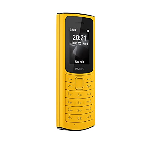 Image of (Refurbished) Nokia 110 4G with Volte HD Calls, Up to 32GB External Memory, FM Radio (Wired & Wireless Dual Mode), Games, Torch | Yellow