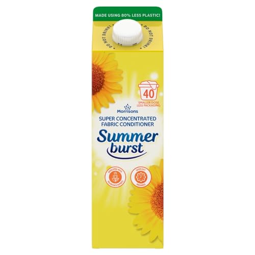 MORRISONS SUMMER BURST FABRIC CONDITIONER 40 WASHES 1000ML