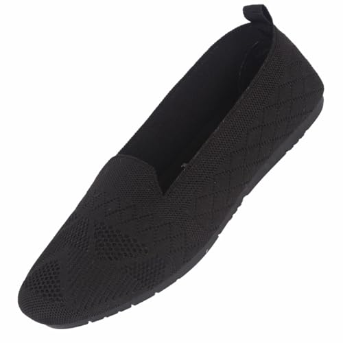 Image of Poddar Bellies for Women Knitted Casual Shoes for Women Breathable Walking Gym Lightweight Jutis Loafers Soft Sole Flat Footwear Mesh Loafer Stylish Slip On Loafers Ladies Casual Mesh Sneakers