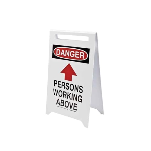 Danger Persons Working Above chevalet de sol Brady pour zone de maintenance