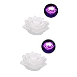 HOMSFOU Veilleuse Fleur 2 Pièces Fleur Veilleuse Lampe De Nuit Led Lampe De Chevet r De L...