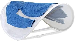 Smart Design Pop Up Adjustable Sweater Dryer with Adjustable Straps - VentilAir Breathable Mesh - for Drying Sweaters, Shirts, Clothing Garments - Home - (27 x 33 Inch) [White]