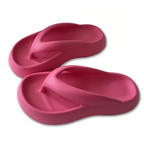 Cloud Comfy Flip Flops for Women Lightweight Thicken Sole Pillow Slippers Cute Cushioned Slippers Soft Foam Non-Slip Shower Bathroom Slides Sandals Cozy EVA Indoor and Outdoor