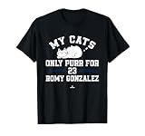 Cat Lovers for Romy Gonzalez Boston Baseball MLBPA Men Women Kids T-Shirt