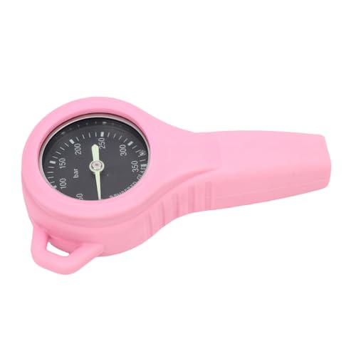 Drfeify Manómetros de Buceo, Medidor Subacuático de Acero con Esfera Luminosa para Buceo y Uso en Tanques de Aire (PINK)