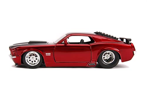 Bigtime Muscle 1:24 1970 Ford Mustang Boss 429 Die-Cast Car Candy Red, Toys For Kids And Adults #TOP3